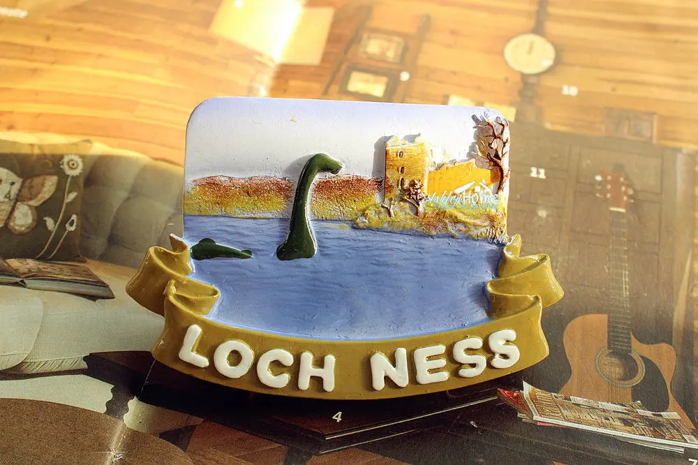 Loch Ness Monster Шотландия туристический сувенир для путешествий 3D резиновый магнит на