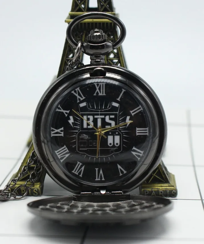 Античные кварцевые карманные часы BTS аналоговые в виде кулона с цепочкой мужские