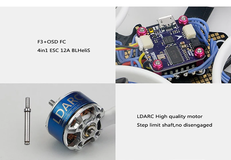 LDARC ET серия ET100 ET115 ET125 3S V2 микро FPV гоночный Дрон Квадрокоптер 800TVL камера 16CH 25mW 100mW VTX BNF/PNP