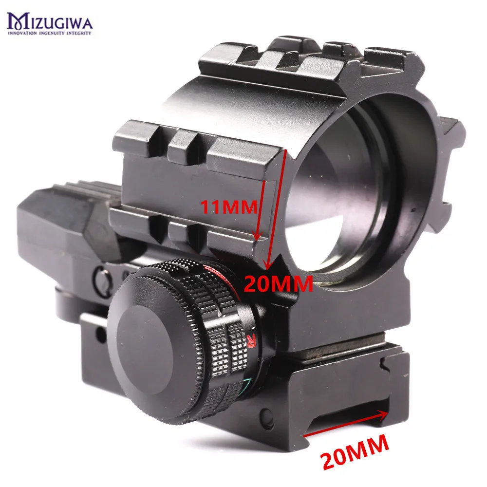 Голографическая 4 сеточки освещения Тактический красный и зеленый горошек