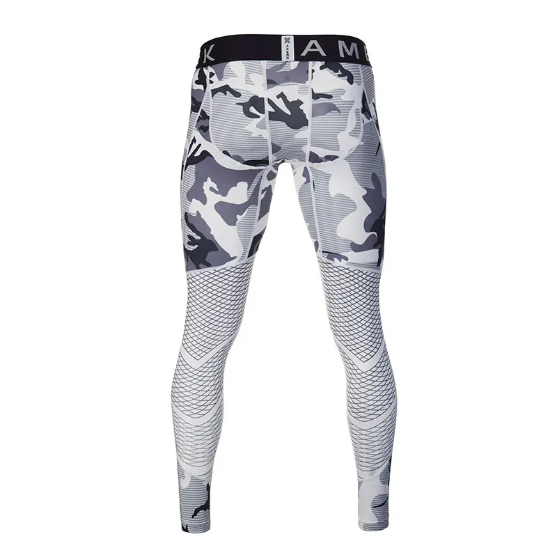 HAMEK Новый Запуск колготки Для мужчин камуфляж Фитнес быстросохнущие спортивные