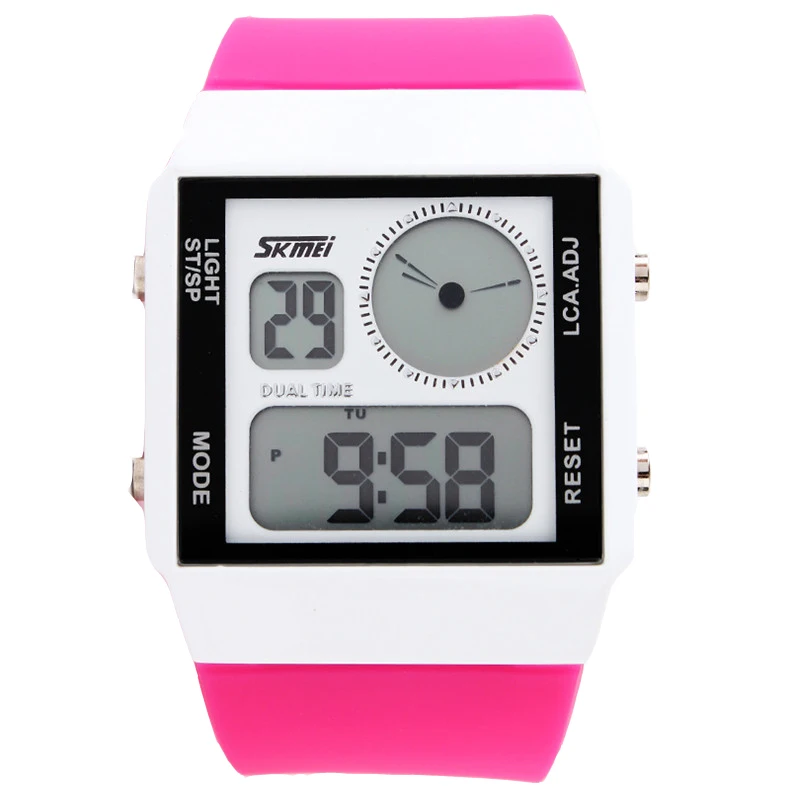 SKMEI S Shock Мужские кварцевые цифровые часы для мужчин спортивные Relojes светодиодный