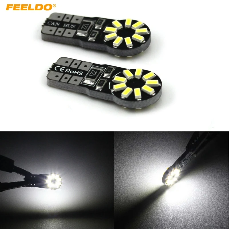 4 шт. Белый T10 194 W5W 2W 6500K 216lm 3014 чип 18SMD Canbus без ошибок автомобильное светодиодное