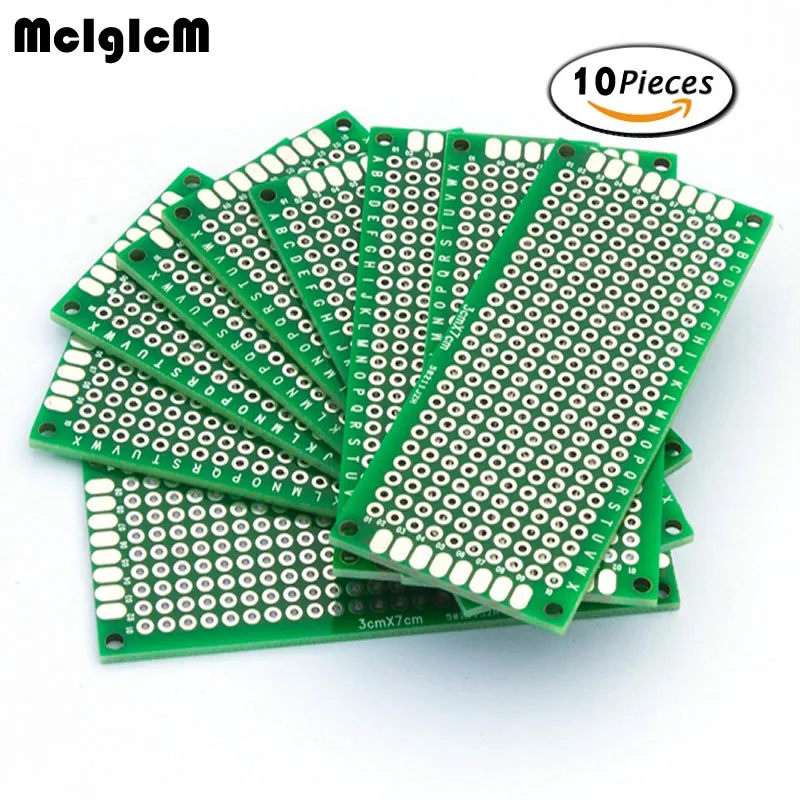 MCIGICM 200 шт. двухсторонний Прототип PCB diy универсальная печатная плата 3x7cm|circuit