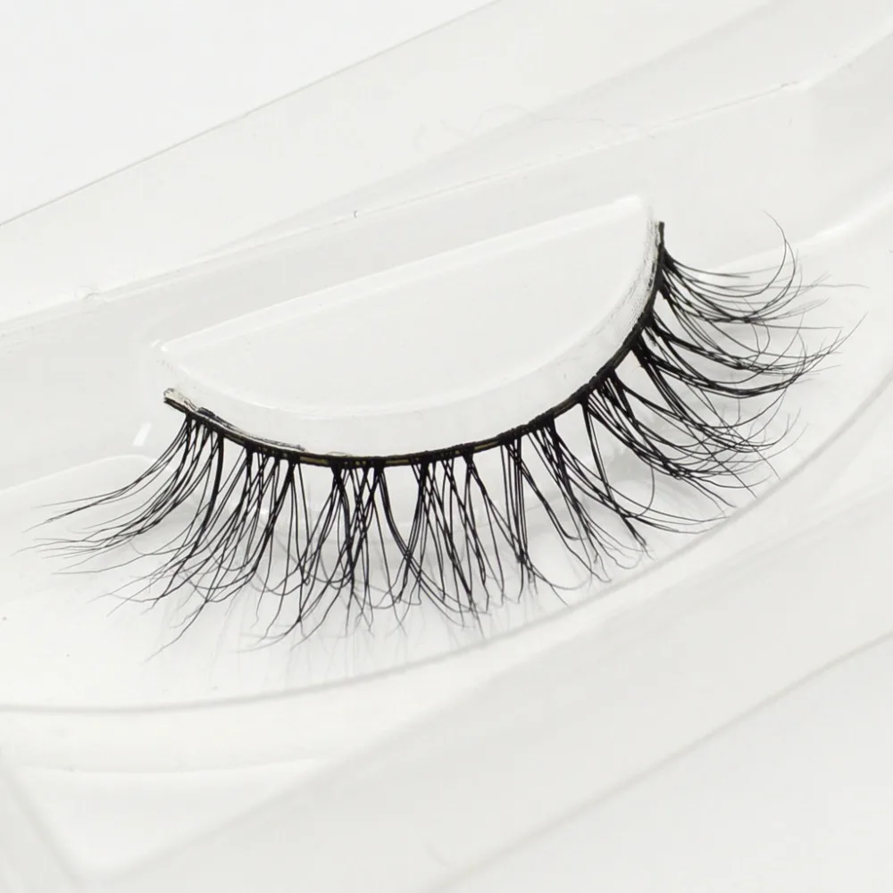 visofree 1 pair 3d mink lashes wholesale 100% real fur Handmade crossing individual strip thick lash A20 | Красота и здоровье