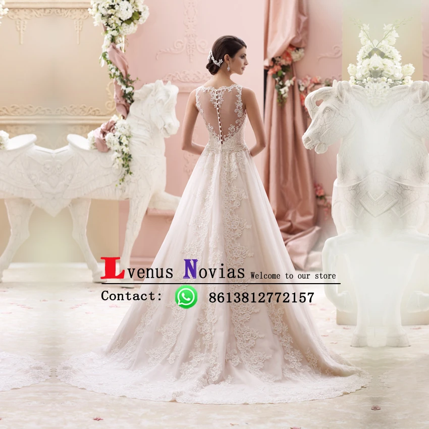 Jupon de mariage Fashion Wedding Gowns Plus Size Princess Bride Dress Vintage Lace Dresses Vestido noiva Trouwjurk | Свадьбы и
