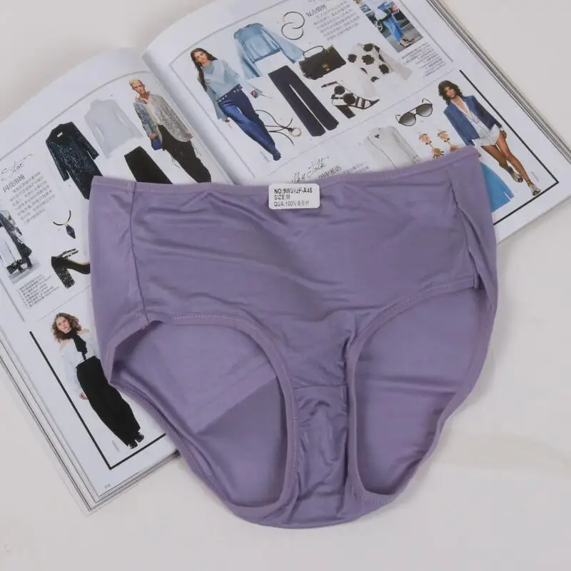 Dark Purple Guiyi, 9 цветов, для девушек,, натуральный шелк, кружево, сексуальное, романтичное нижнее белье, фиолетовое, для молодых девушек, нижнее белье, сумка, бедра, средняя посадка, трусы, штаны - Цвет: Dark Purple