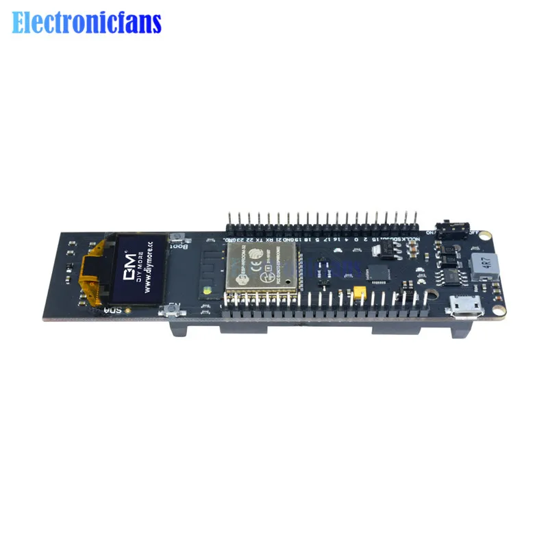 ESP32 0 96 'ɰ дюймовый OLED-дисплей модуль версии 1 Wi-Fi Bluetooth 18650 литиевая фотоплата