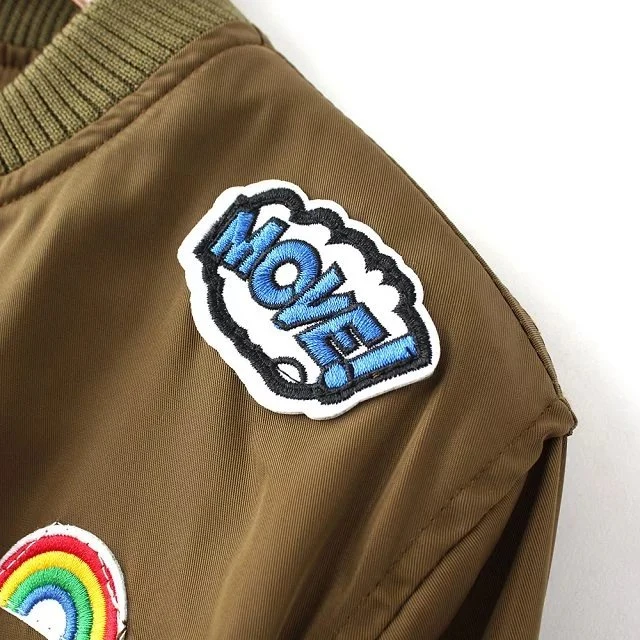 Новинка 2018 года винтажные нашивки простая куртка пальто весенне осенняя уличная