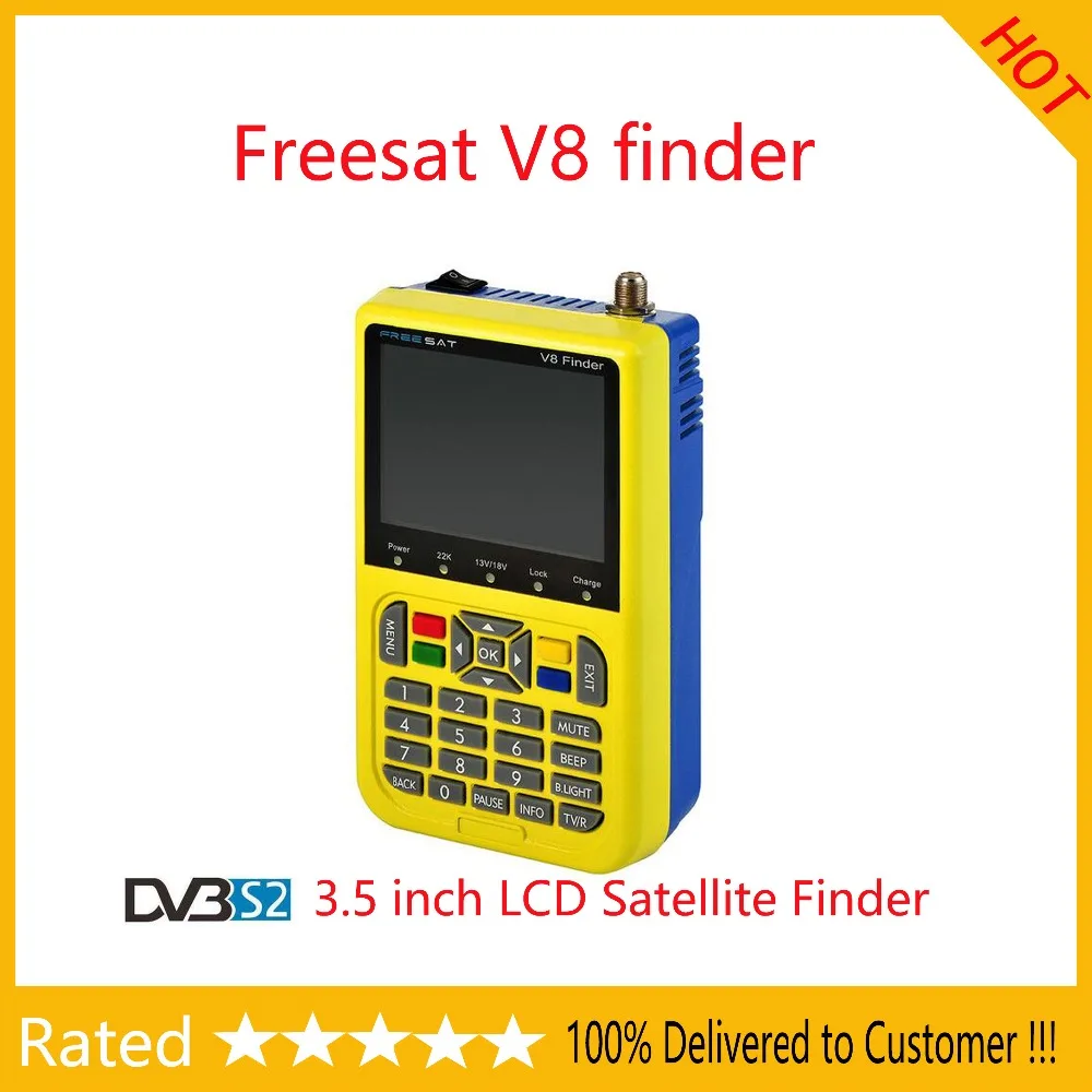 3 5 дюймовый ЖК дисплей freesat v8 finder Satellite Finder DVB S2 VS satFinder Sathero MPEG 4 Freesat satellite V8 satlink