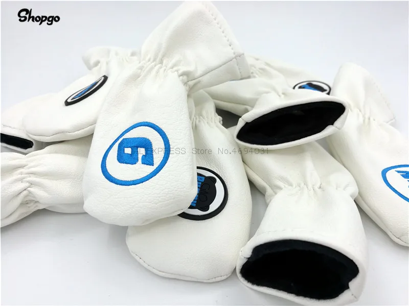 [2 цвета] SHOPGO PUPPY головные уборы для гольфа утюги для гольфа Чехлы мягкие из искусственной кожи и железа полный комплект#4~ 9PAS талисман новинка подарок