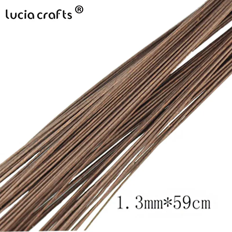Lucia Crafts 12/24 шт Зеленые Холдинг Цветы стебли DIY чулок цветочные ветви искусственные