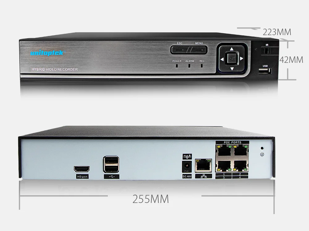 Подключи и играй 4CH 4MP 48V POE NVR CCTV система 2.0MP Крытая Наружная цилиндрическая ip-камера P2P IR FULL HD комплект видеонаблюдения