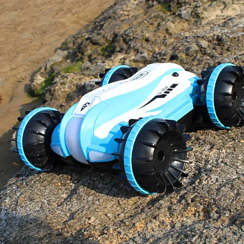 1:18 RC Cralwer автомобиль 360 Вращающийся пульт дистанционного управления автомобиль Вождение на воде и земле амфибия электрические игрушки для детей