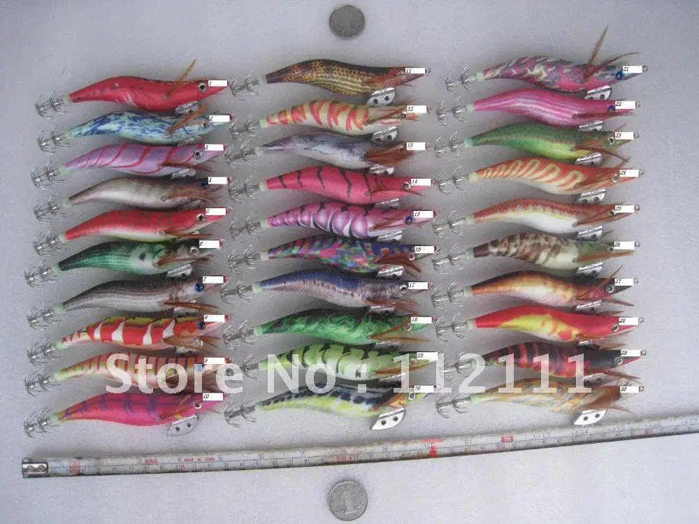 20 шт. рыболовные приманки squid джиг 3.5 # (много цветов смешанный)|squid jigs|lure jigfishing lure |
