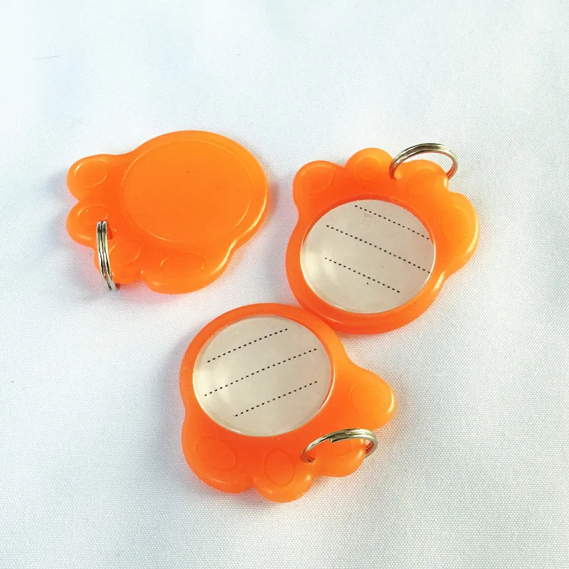 1000 шт./лот анти-потеря собака кошка ночник ID Теги мигающий DIY Имя Адрес кулон PP