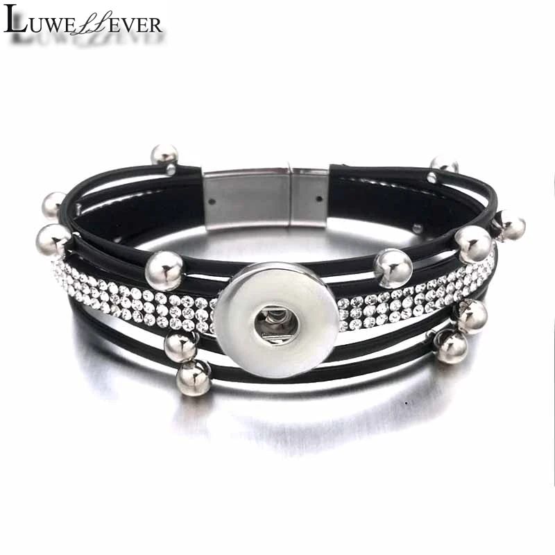 Модный хрустальный Магнитный бархатный кожаный браслет 314 Стразы подходит для