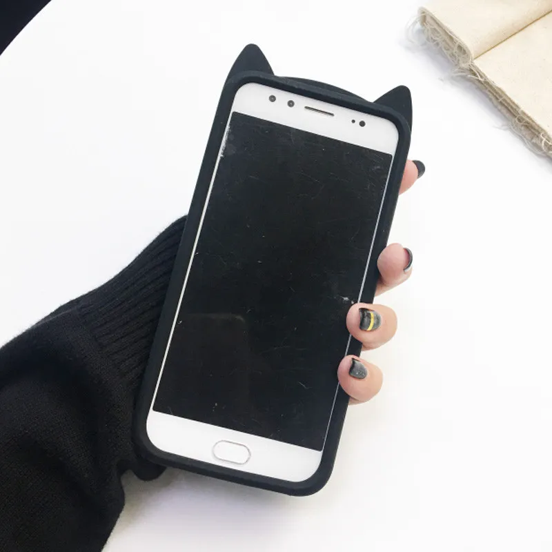 Мягкий силиконовый 3D чехол с милыми мультяшными кошачьими ушками для Huawei Nova 3 3i 3e