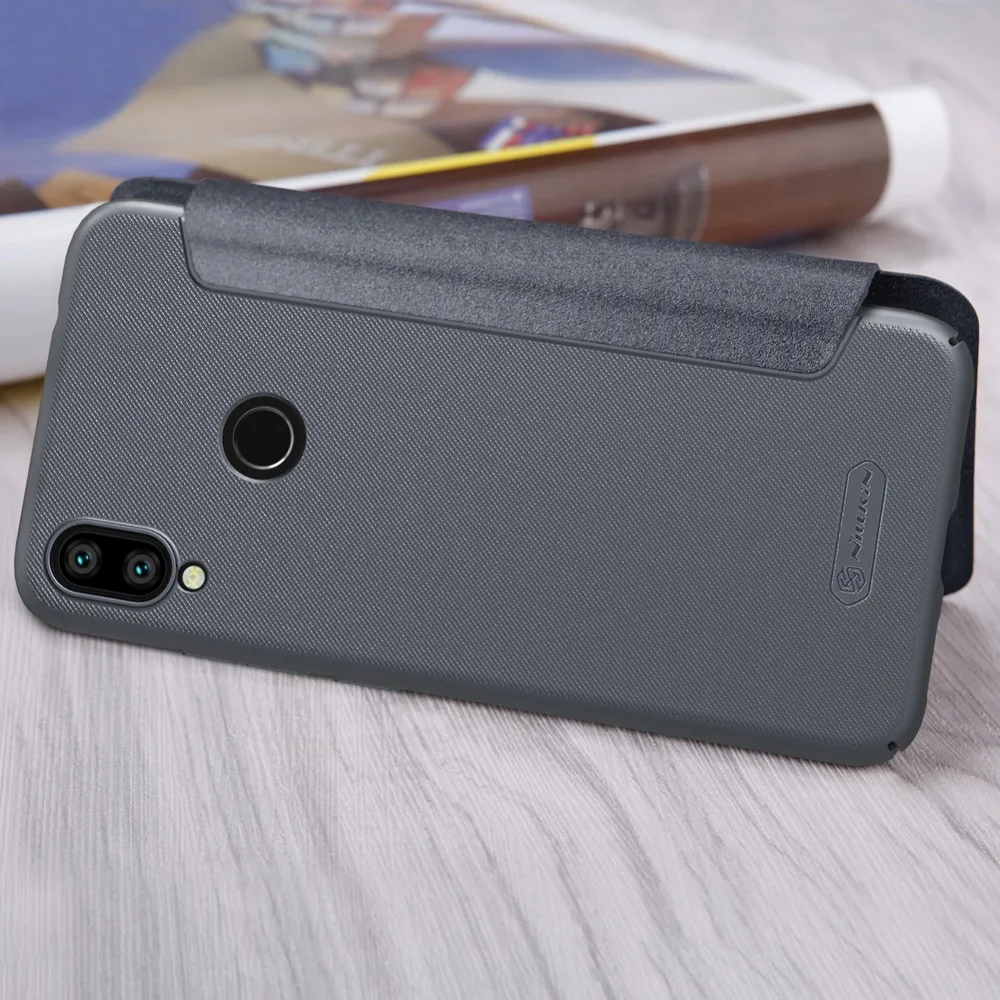 Чехол для Xiaomi Redmi Note 7, роскошный блестящий кожаный чехол-книжка NILLKIN, Жесткий Чехол для телефона, чехол для Xiaomi Redmi Note 7, Nilkin Capa
