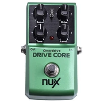 nux drive core guitar effect pedal booster overdrive warm and natural overdrive of tube saturation true bypass
