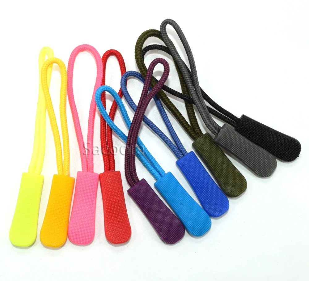 Застежка молния для шнура 10 шт. разные цвета|zip clip|zipper pullzipper pull cord |