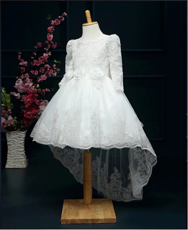 Teenage Girl Dress Children's Clothing For Teenager Girls Kids Party Wear Lace Flower Wedding Bridal Gown 4-12Yrs Vestido | Детская