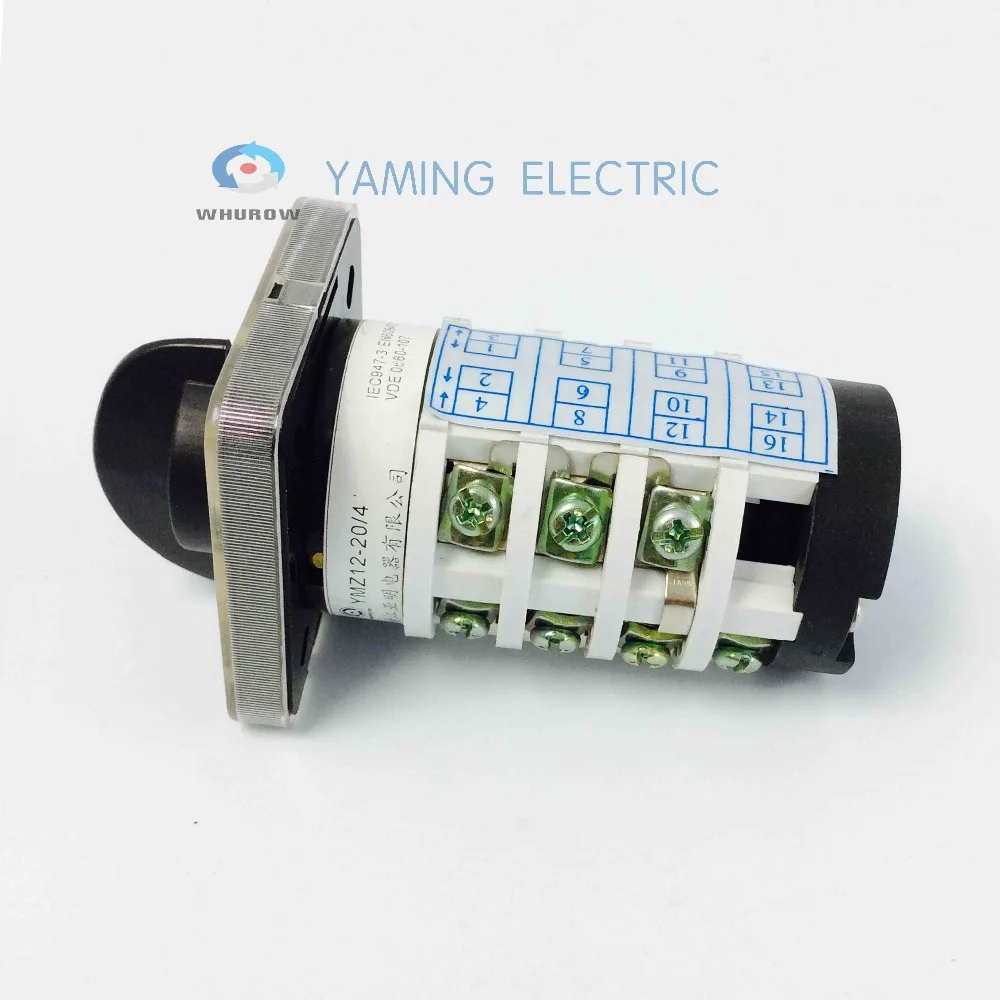 Поворотный выключатель Φ/4 комбинированный переключатель с кулачком 4 полюса 8