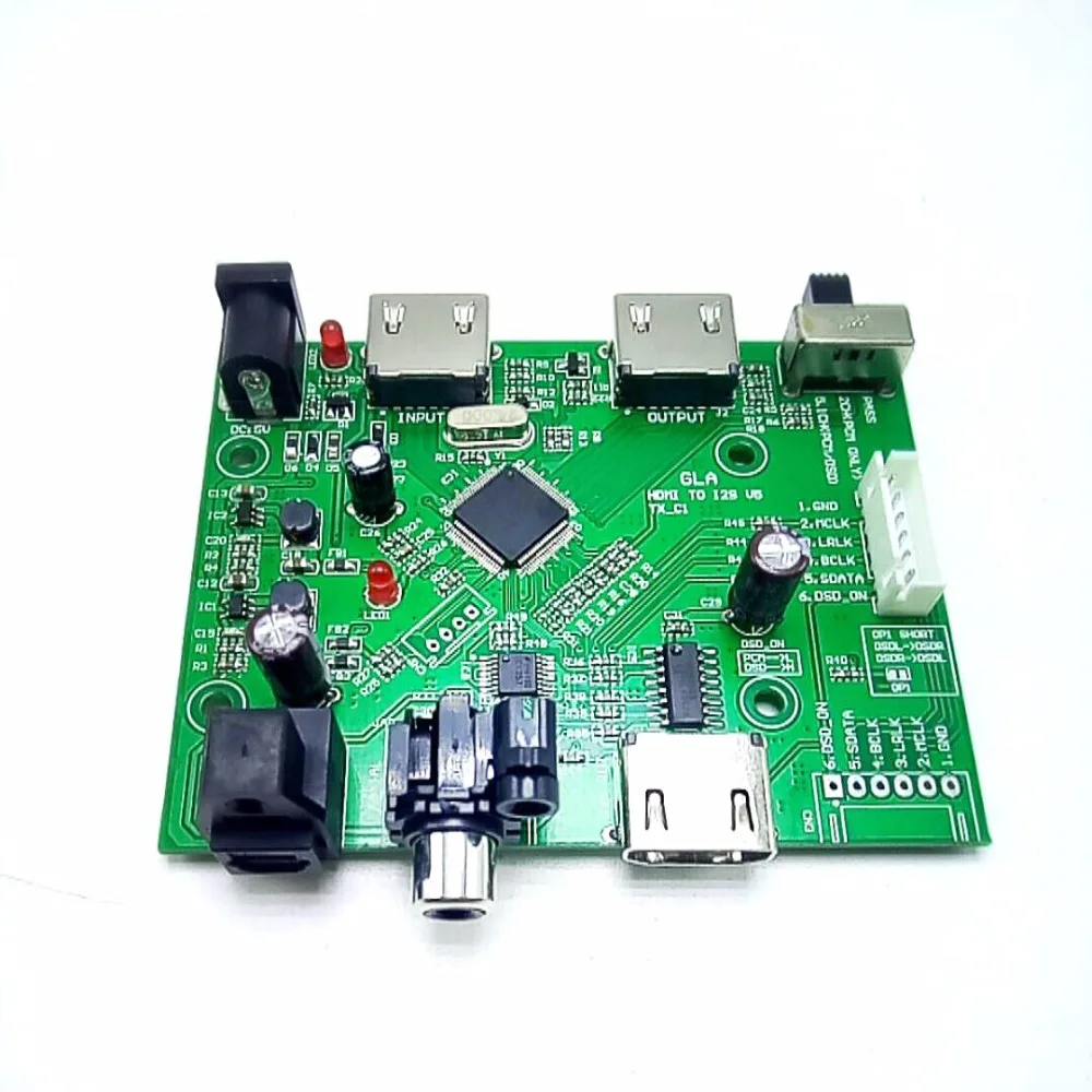Разделение двойного режима HDMI/MHL для извлечения аудио I2S/DSD/ fiber/коаксиальный (HDMI на