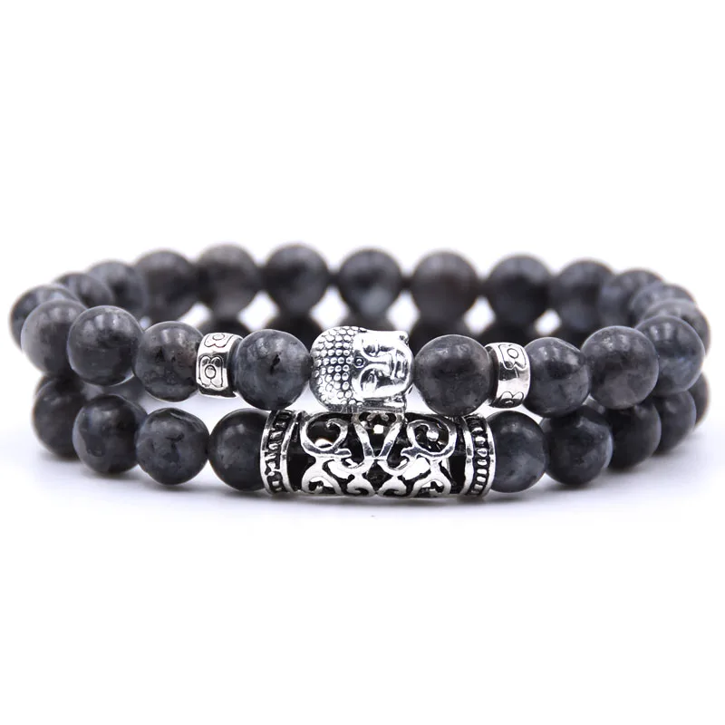 Men Women Beads Bracelet Beaded Black Lava Stone Prayer Buddha sets for and Mens Pulseras | Украшения и аксессуары