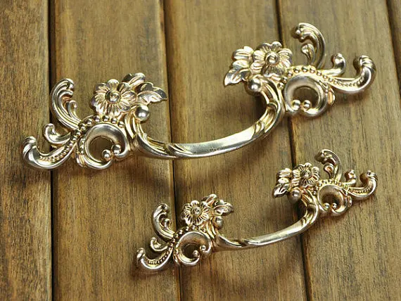 2.5 &quot потертый шик красоты тянуть тянет дверной ручки старинное серебро