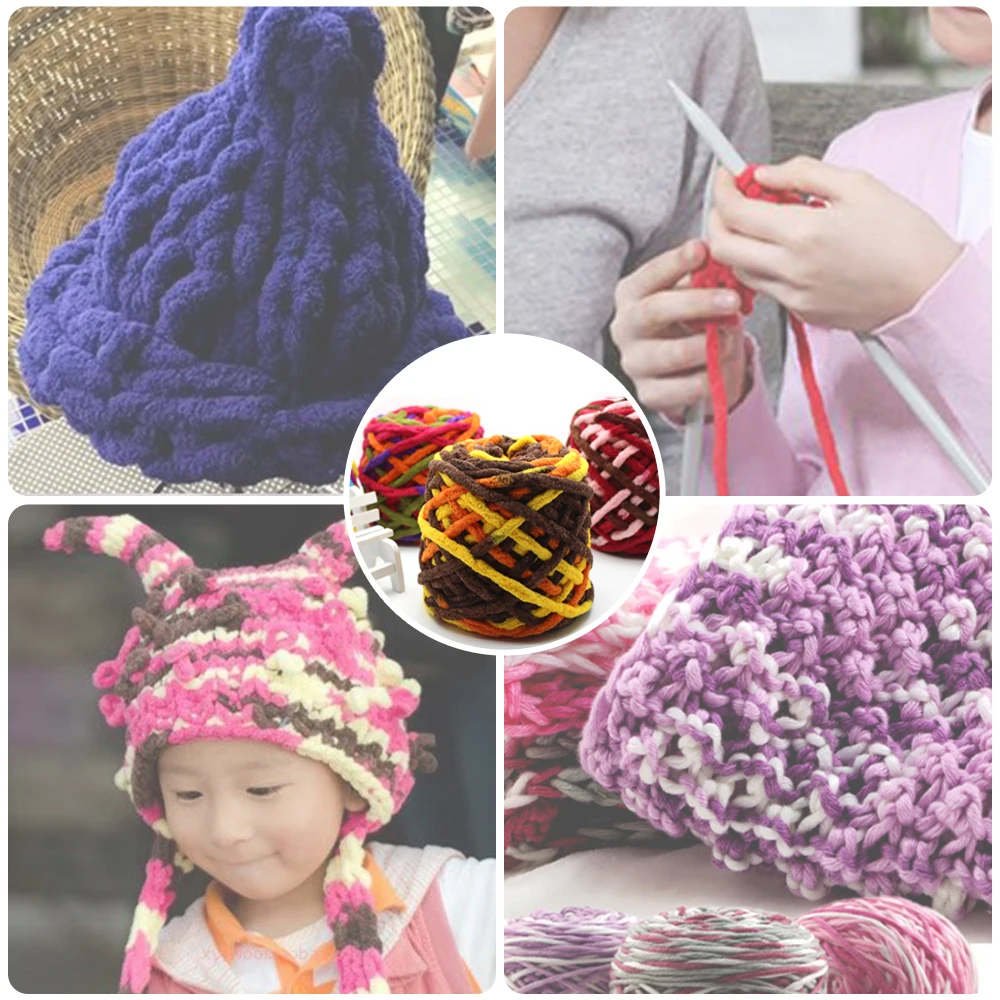 Зима 2019 хлопок Краситель Шарф Пряжа для ручного вязания Толстая теплая Сделай