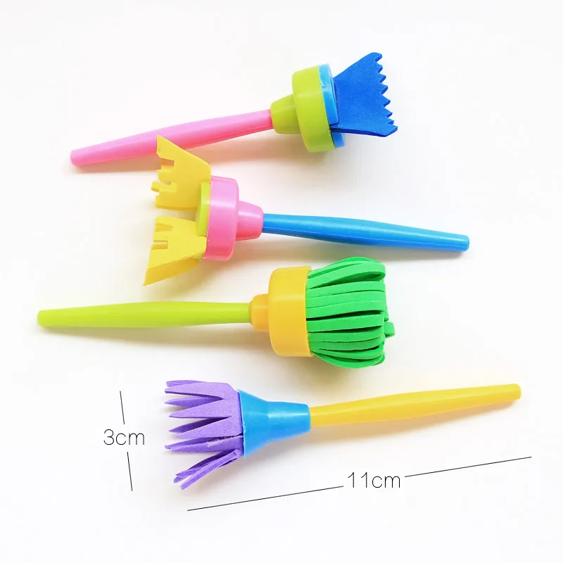 4 шт./компл. Цветочные граффити Фотографические принадлежности кисти печать