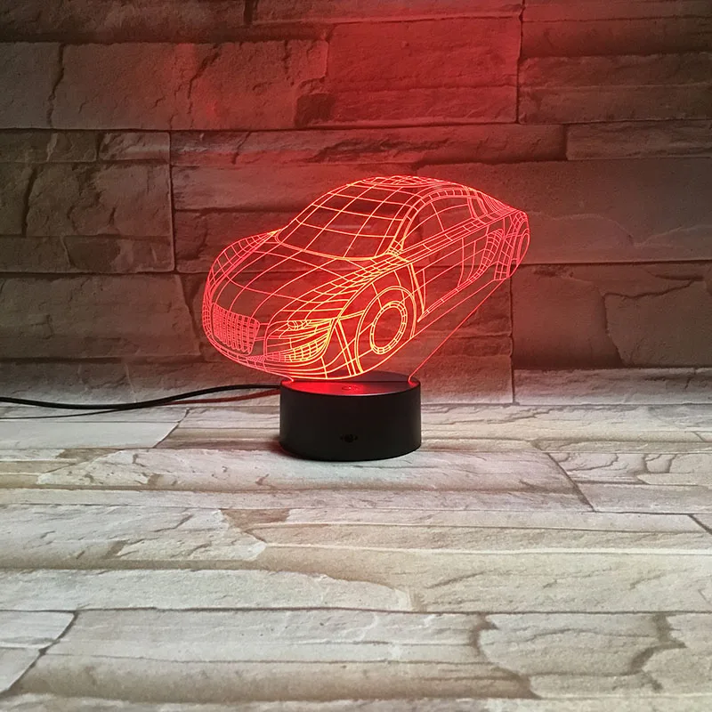Vcity спортивный гоночный автомобиль 3D лампа рядом с ночной светильник