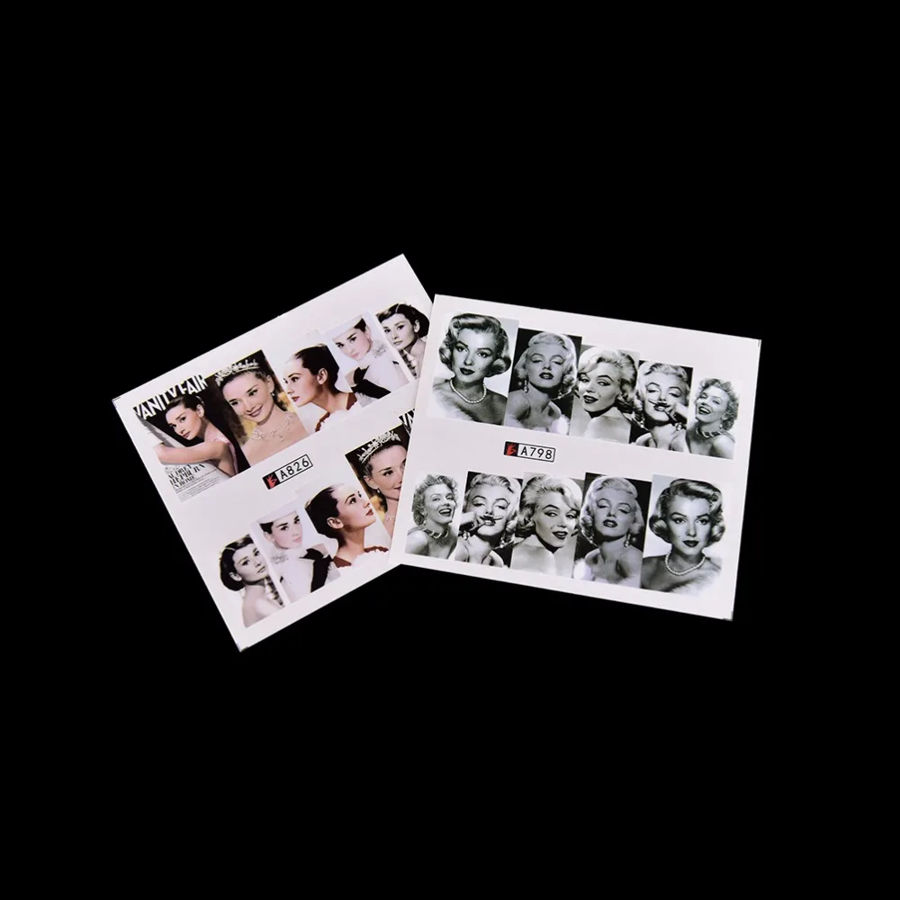 Новинка 2017 50 листов розничная продажа Смешанные Цветочные водные переводные