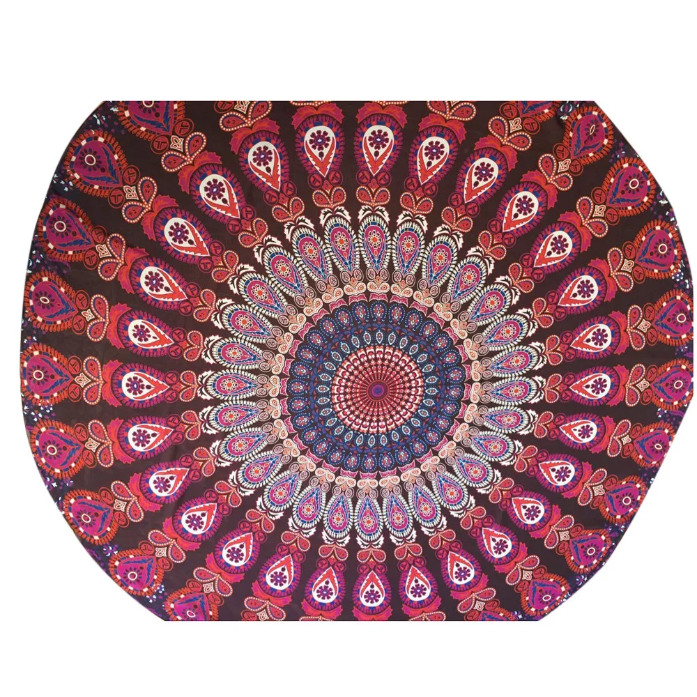 Модные Винтаж 2019 скатерть круглый пляж бассейн душ декоративное настенное