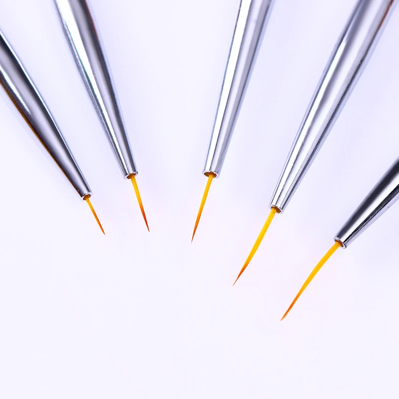 5 шт. УФ гель лайнер для рисования кисти набор акриловый дизайн ногтей ручка