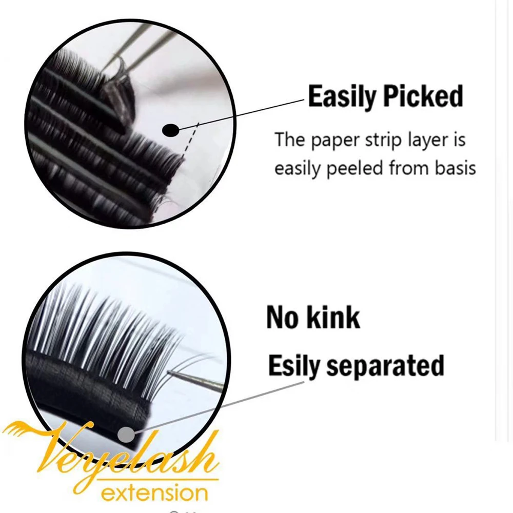 Free Shipping Individual Silk Eyelash Further All size High Quality Extension Mink | Красота и здоровье