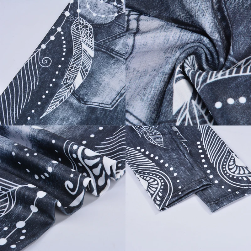 Для Женщин Йога Брюки 3D печати бесшовные Спортивные леггинсы Фитнес Штаны с