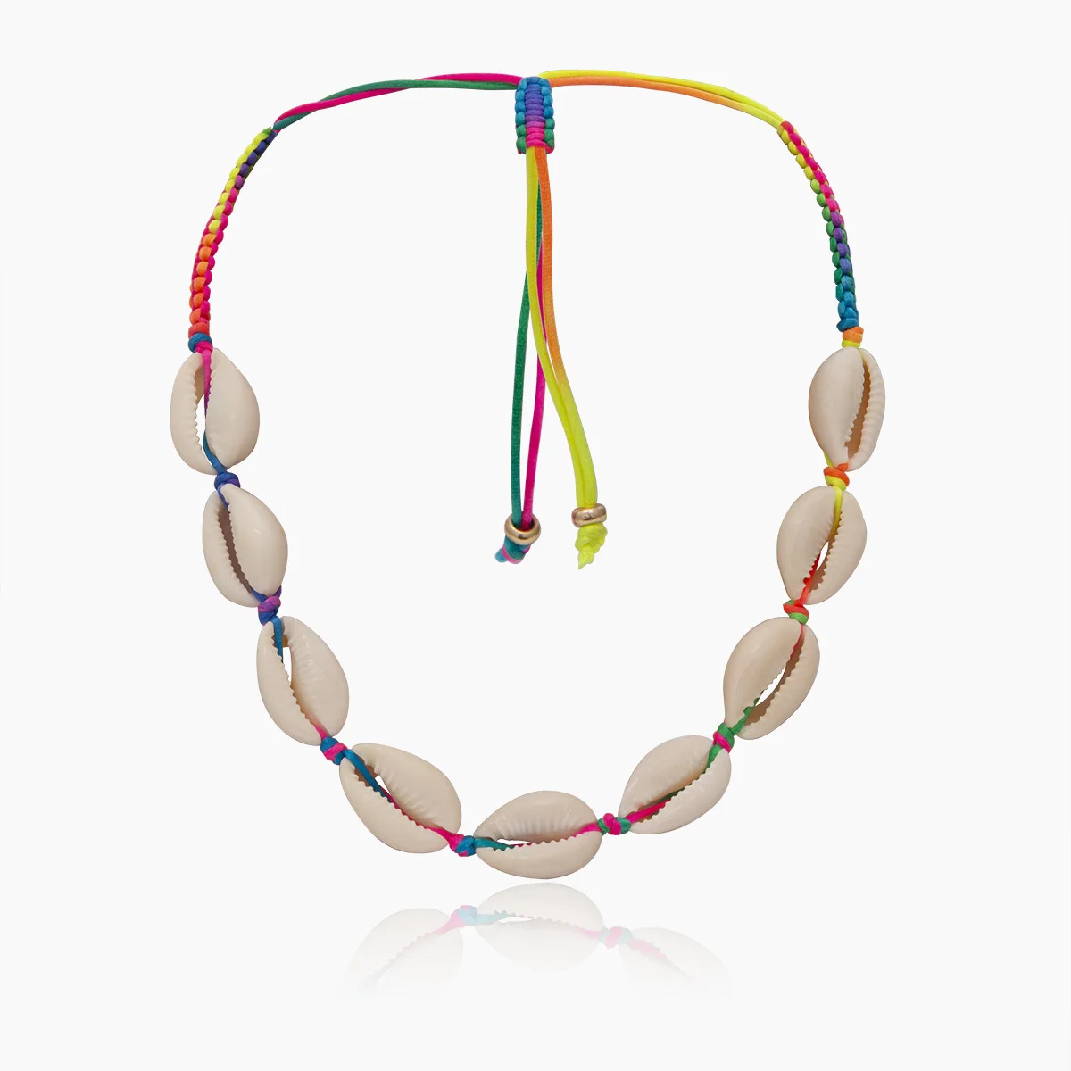 MESTILO Summer Beach Jewelry Natural Shell Charm Necklace Beige Cord Hand One Set For Women Rope Chains Gifts | Украшения и