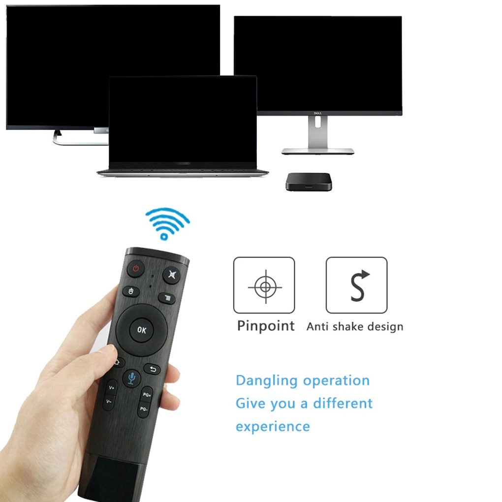 Q5 Голосовое управление Fly Air Mouse для Gyro Sensing Game 2 4 GHz беспроводной микрофон Пульт