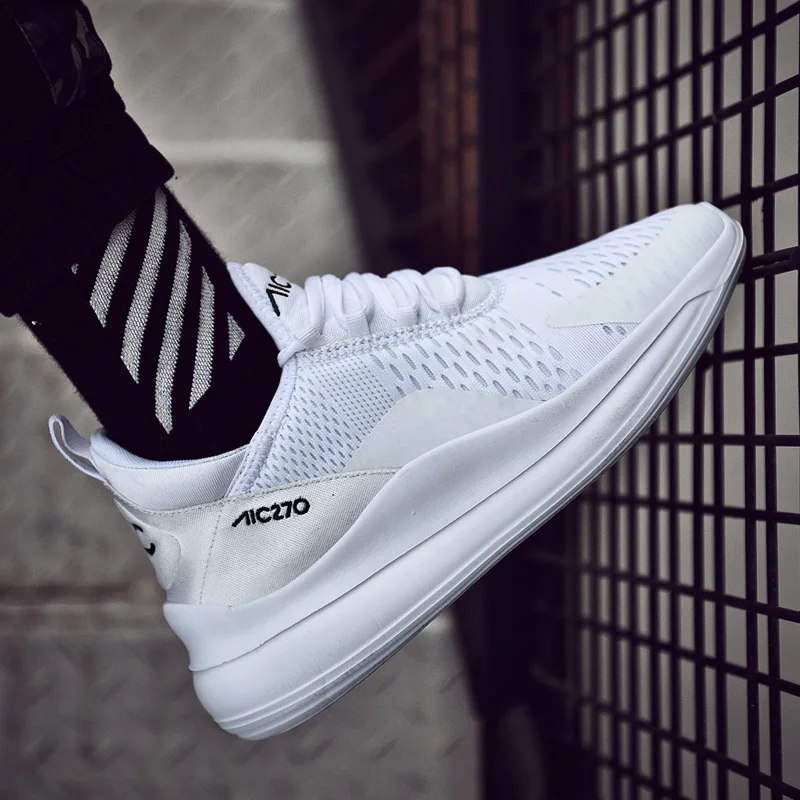 2019 популярная прогулочная обувь для взрослых с дышащей сеткой Мужская модная
