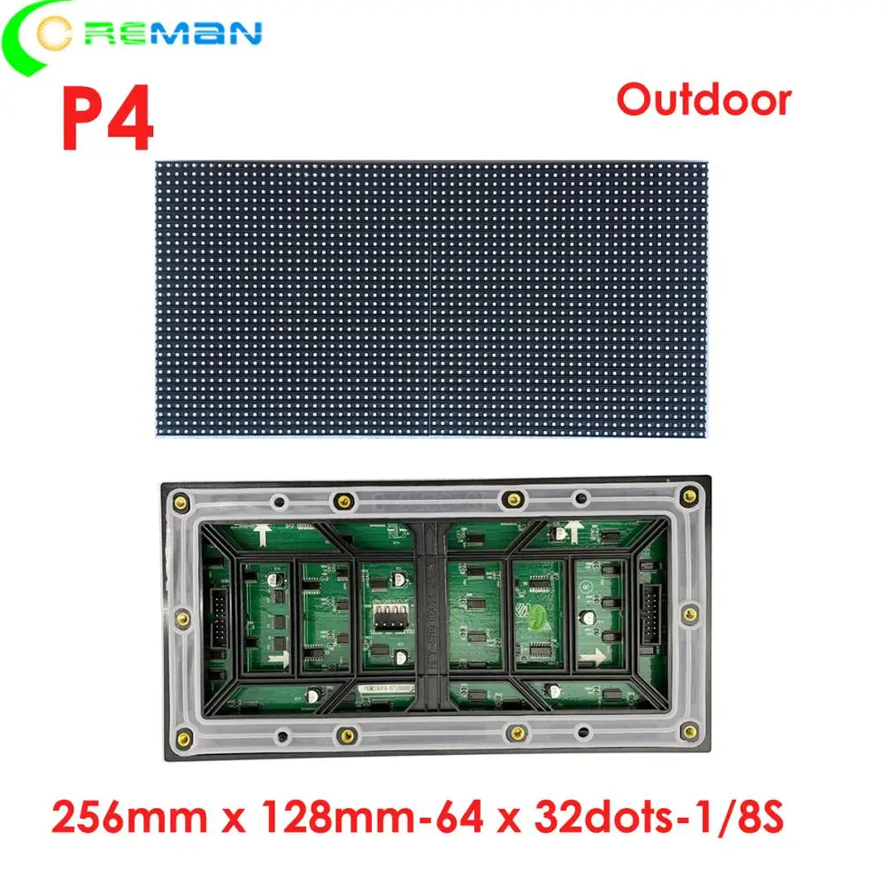 Дешевые наружные светодиодные модули p4 64x32 128x256 мм от фабрики Шэньчжэнь оптовая