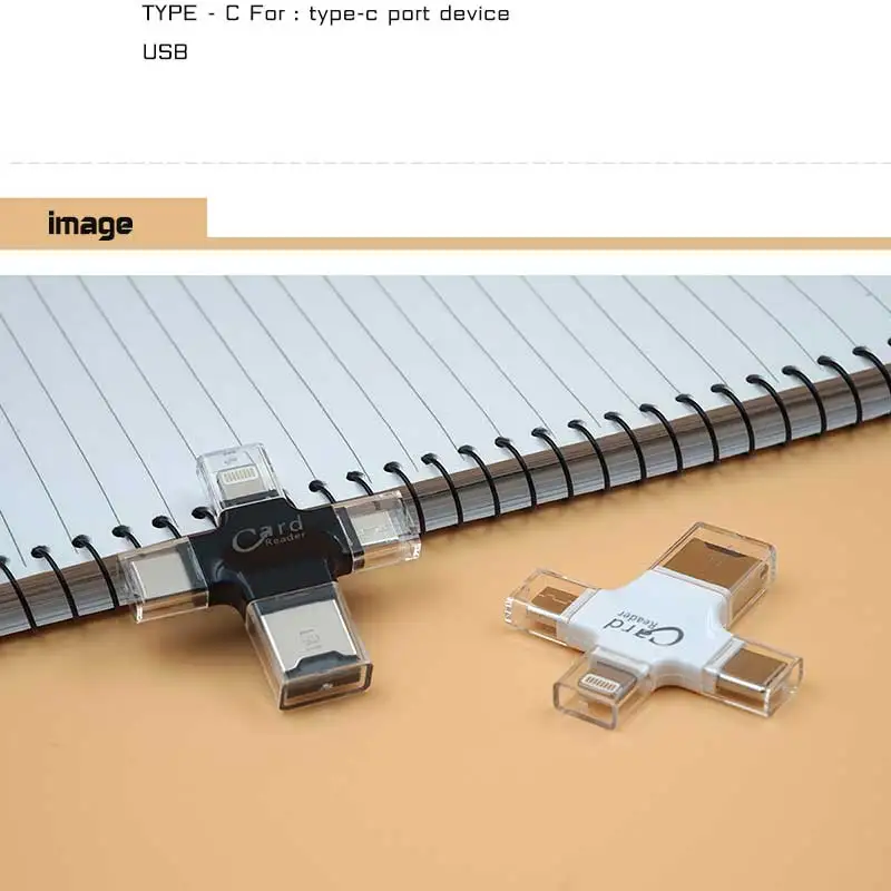 USB, Lightning, TYPE-C, Micro USB(OTG) 4 в 1 Usb флэш-накопитель для iPhone 5/6/6 S/6 Plus/7/7 S/7 Plus/8/8 Plus/X и Android телефон