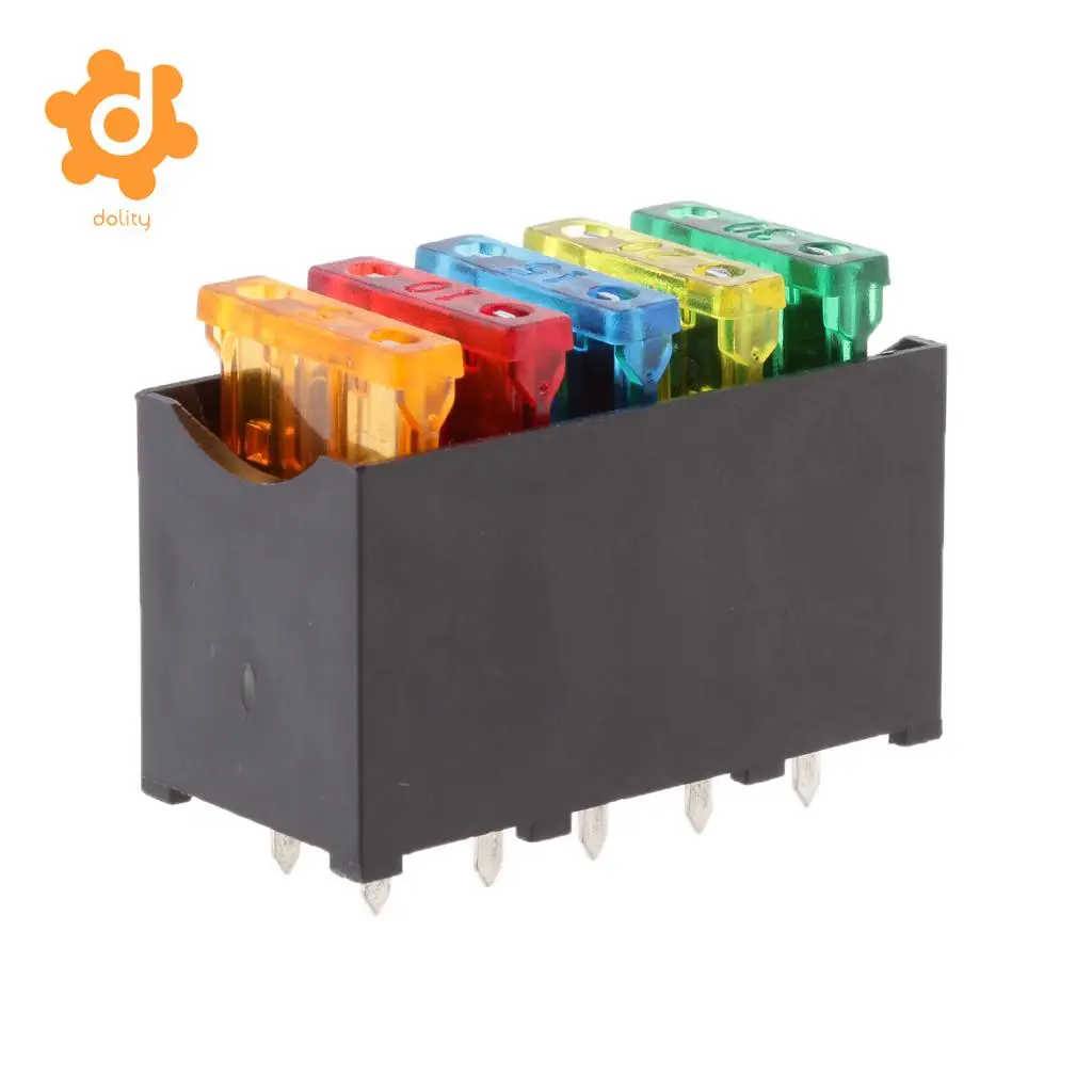 Dolity Car 5 Way Blade держатель предохранителя распределительный блок Fusebox с