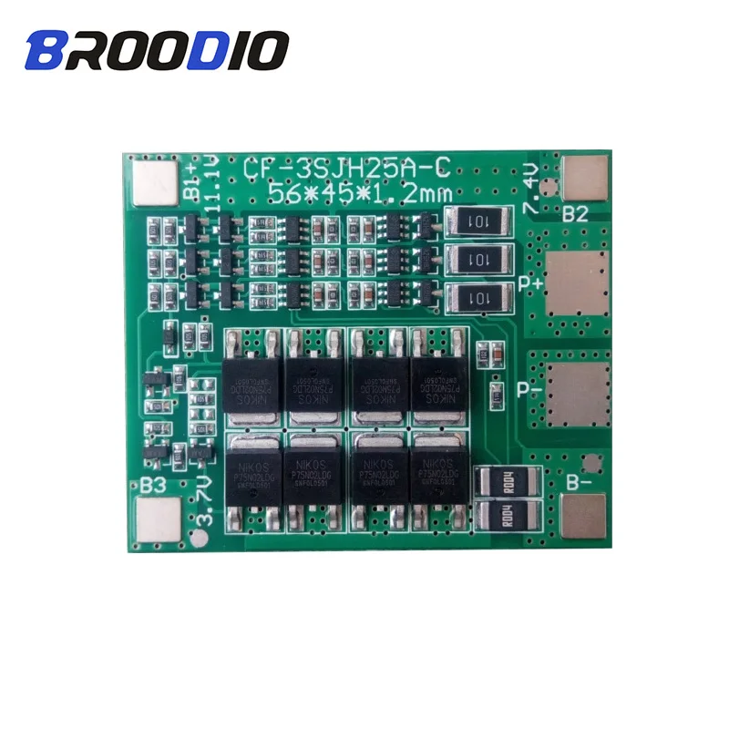 3S 25A Li-Ion 18650 BMS PCM плата защиты батареи lto эквалайзер плата с балансировочным балансом для Lipo батарейный блок модуль