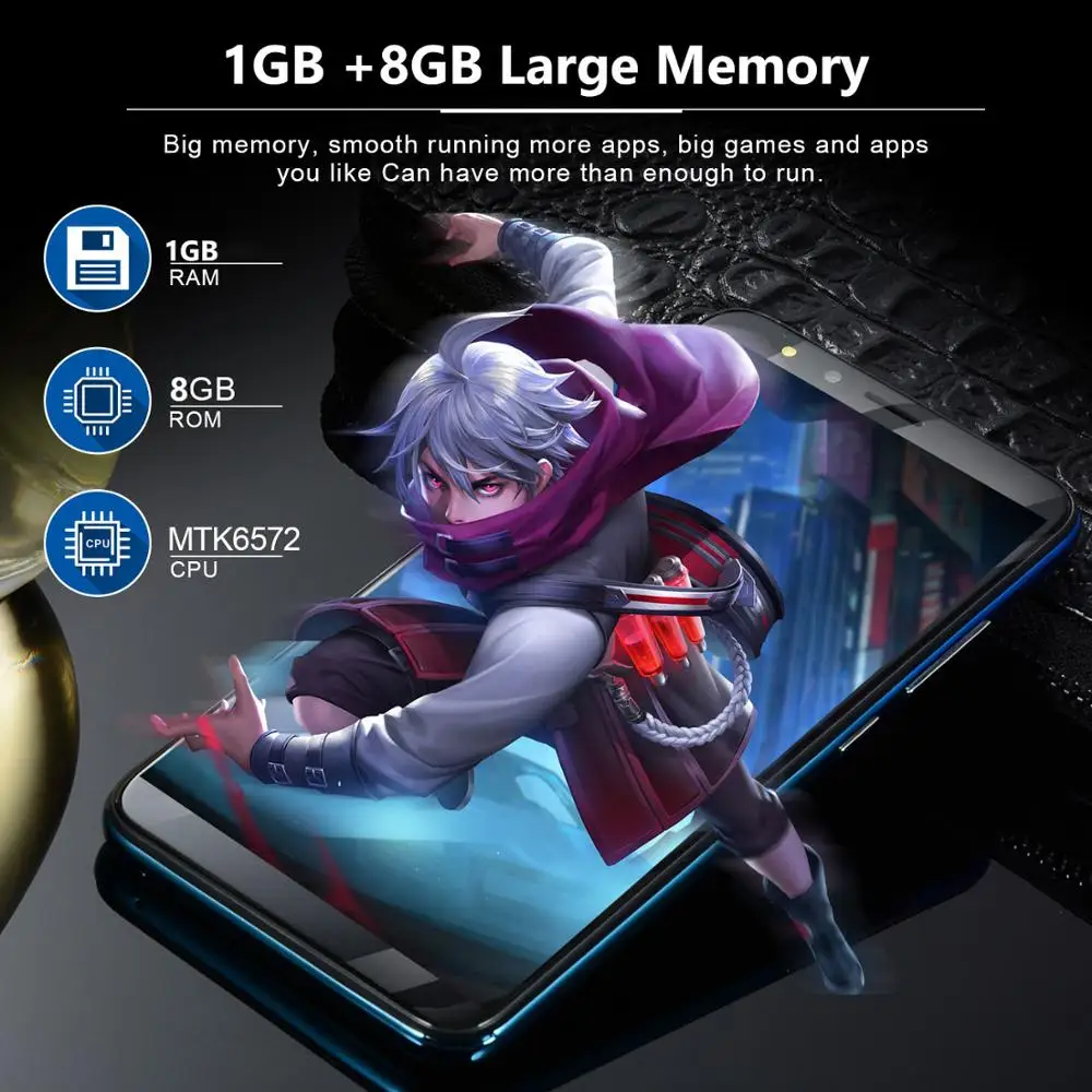 Ультра тонкий 3G WCDMA смартфон фотоаппаратов моментальной печати 7s Plus MTK6750 1 Гб + 8
