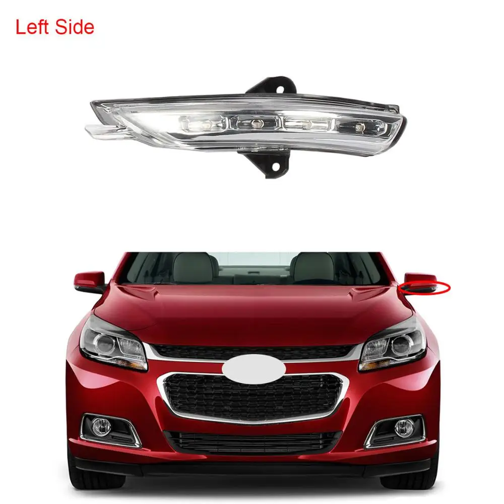Светодиодный светильник указателя поворота для левой и правой двери для Chevrolet Malibu 2013- 22812177 22812195 - Испускаемый цвет: Left Side