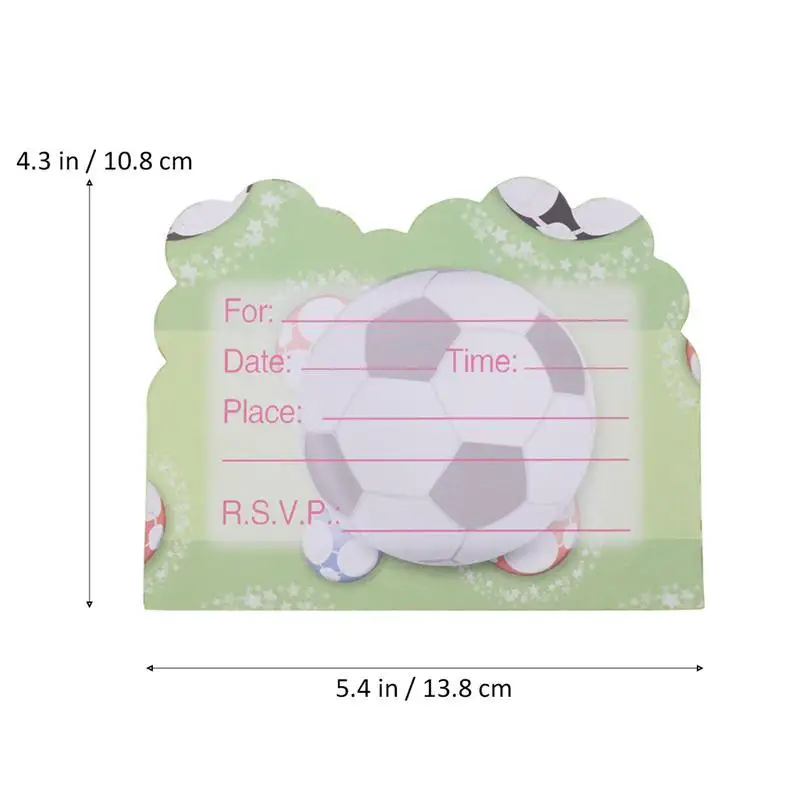 6 шт Футбол спортивные пригласительный билет Дети пользу для маленьких мальчиков