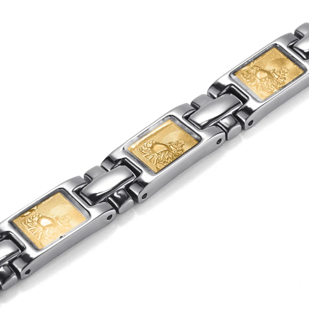 Rainso ювелирные изделия из нержавеющей стали с магнитной энергии браслет здоровья