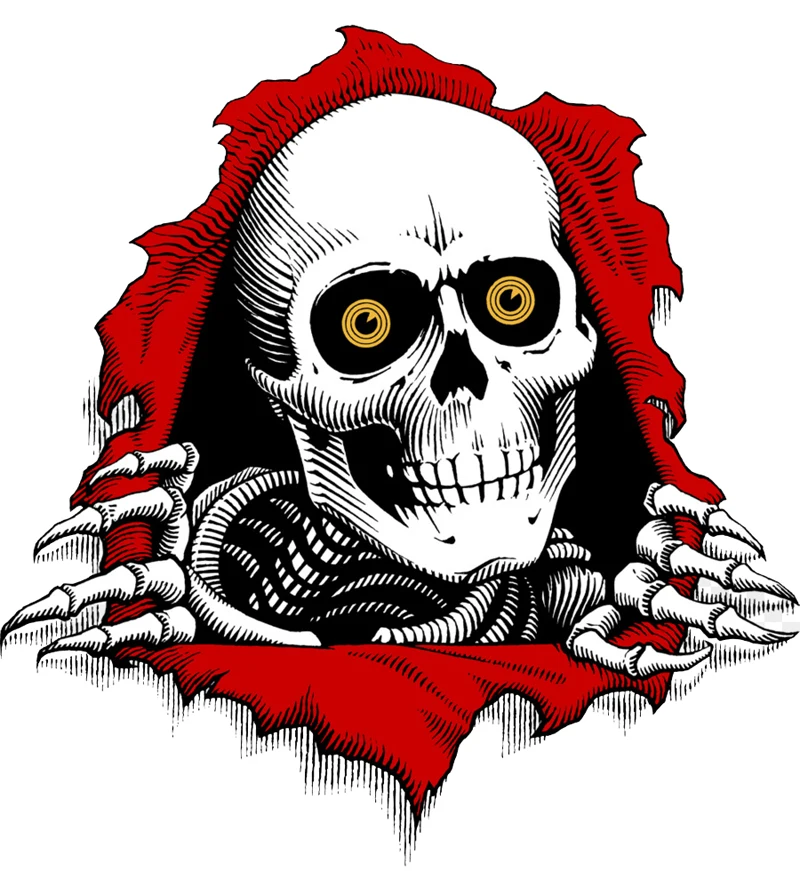 

1 шт. скейтборд крутой Череп Модный логотип наклейка водонепроницаемый для багажа автомобиль телефон ноутбук велосипед наклейка